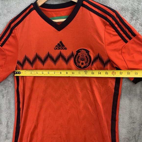 Adidas Jersey Youth XL Mexico National Soccer Red 2014 World Cup Climacool *FLAW - Picture 6 of 16